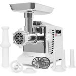 Klarstein Kraftprotz elektrischer Fleischwolf 700 W Kupfermotor weiß/silber