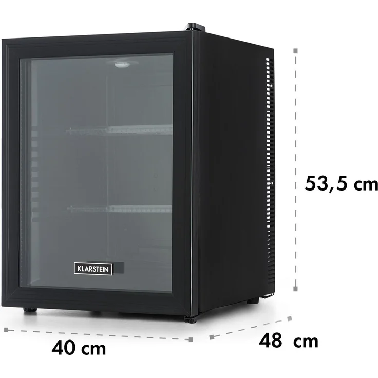 Brooklyn 24L Kühlschrank A LED Kunststoff-Einsatz Glastür schwarz Schwarz, 42 Ltr – Bild 10