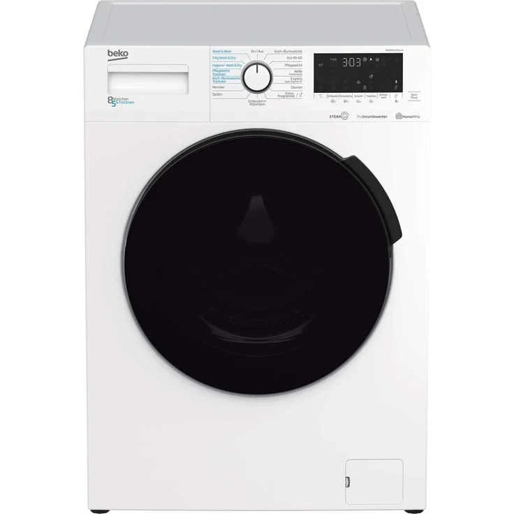 Beko WDW85141Steam1 7161549100, Waschtrockner, Energieeffizienzklasse D, Standgerät, Breite 60 cm, Geräuschemissionsklasse C, Dampffunktion – Bild 10