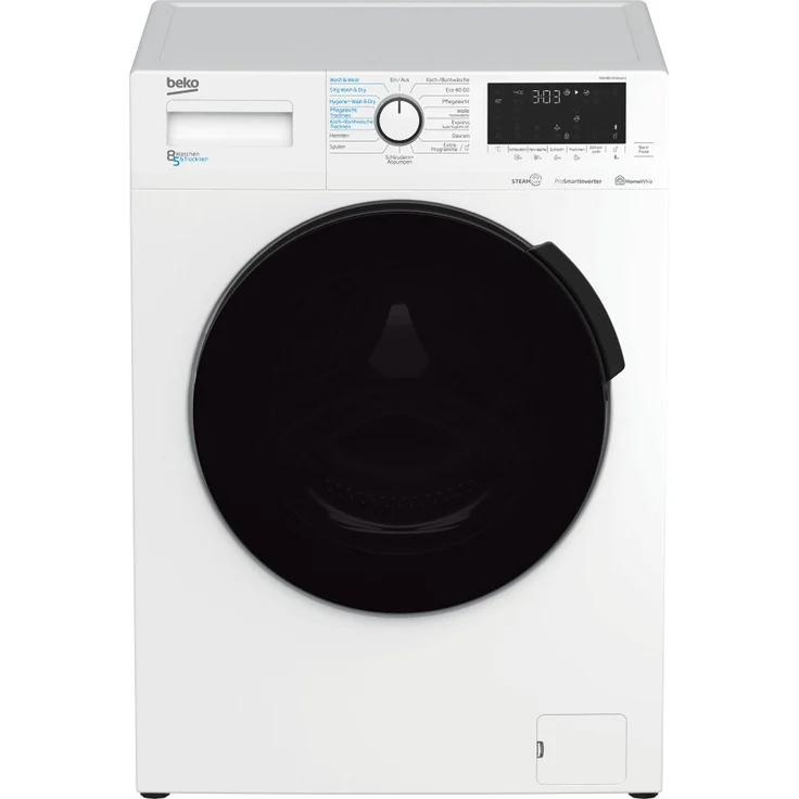 Beko WDW85141Steam1 7161549100, Waschtrockner, Energieeffizienzklasse D, Standgerät, Breite 60 cm, Geräuschemissionsklasse C, Dampffunktion – Bild 5