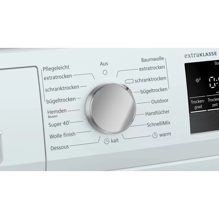 Siemens WT45HV90, Wärmepumpentrockner, A++, Fassungsvermögen 8 kg, Standgerät, Breite 59,8 cm, Kindersicherung, Knitterschutz – Bild 9