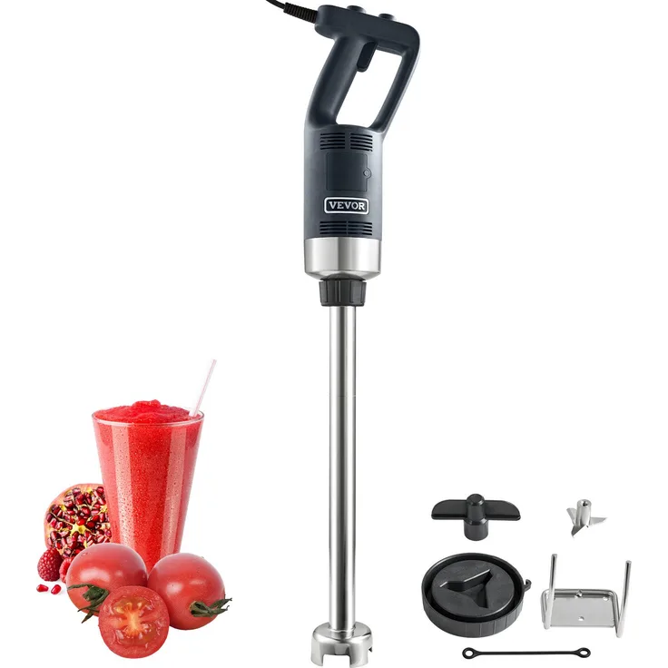 VEVOR Stabmixer 500 W Einstellbar 4000-18000 U/min Edelstahl 855 mm Abnehmbarer, Premium-Motor, lebensmittelechtes Stahlmesser