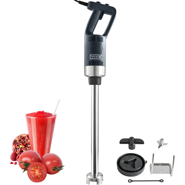 VEVOR Stabmixer 500 W Einstellbar 4000-18000 U/min Edelstahl 855 mm Abnehmbarer, Premium-Motor, lebensmittelechtes Stahlmesser – Bild 1
