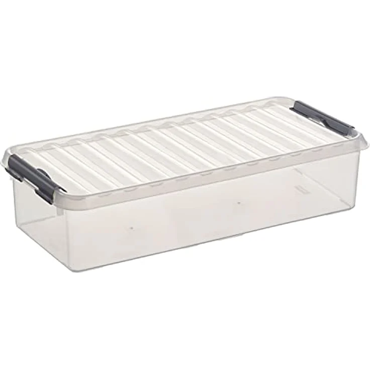 Sunware Q-Line Aufbewahrungsbox, transparent, Metallic, 6,5 Liter – Bild 1