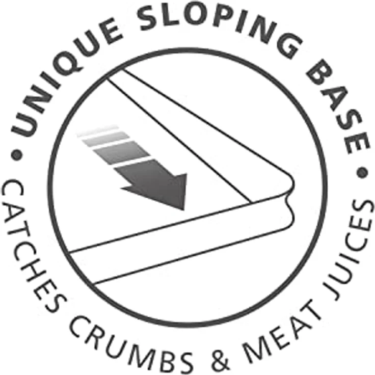 Joseph Joseph Cut und Carve Plus - Rutschfestes Multifunktions-Schneidebrett, doppelseitig, zur Zubereitung und Schnitzen, mit erhöhten Kanten, Edelstahlgriffen, spülmaschinenfest (XL) - Himmel – Bild 3