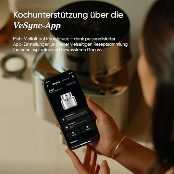 COSORI ICONIC™ Heißluftfritteuse 6,2 L aus Edelstahl, kompakt, mit Touchdisplay, voreingestellten Programmen & spülmaschinenfestem Frittierkorb – Bild 9