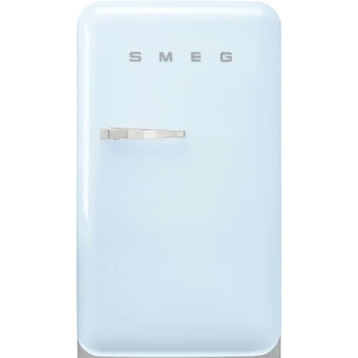 Smeg FAB10HRPB6 Kühlschrank Happy Bar Vintage, 135 l, 1 Tür, kalt statisch, 2 verstellbare Einlegeböden, rechts öffnend, LED-Beleuchtung, Höhe 97 cm, Azurblau – Bild 1