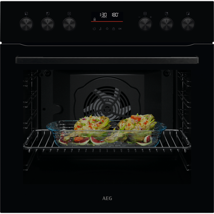 AEG OU5PE40SK, Einbaubackofen mit Multilevel Cooking und pyrolytischer Selbstreinigung