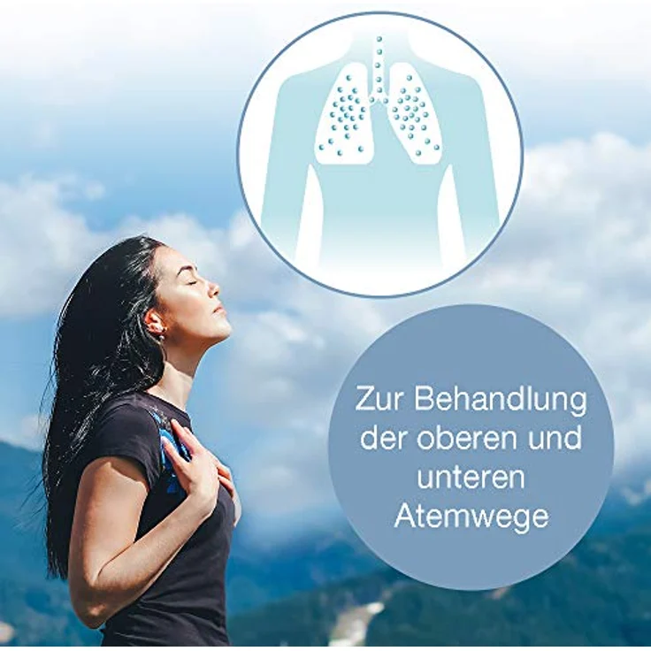 Sanitas SIH 52 Inhalator mit Schwingmembran-Technologie zur Behandlung von Atemwegserkrankungen wie Erkältungen und Asthma, tragbar und leise, für Erwachsene und Kinder geeignet – Bild 2