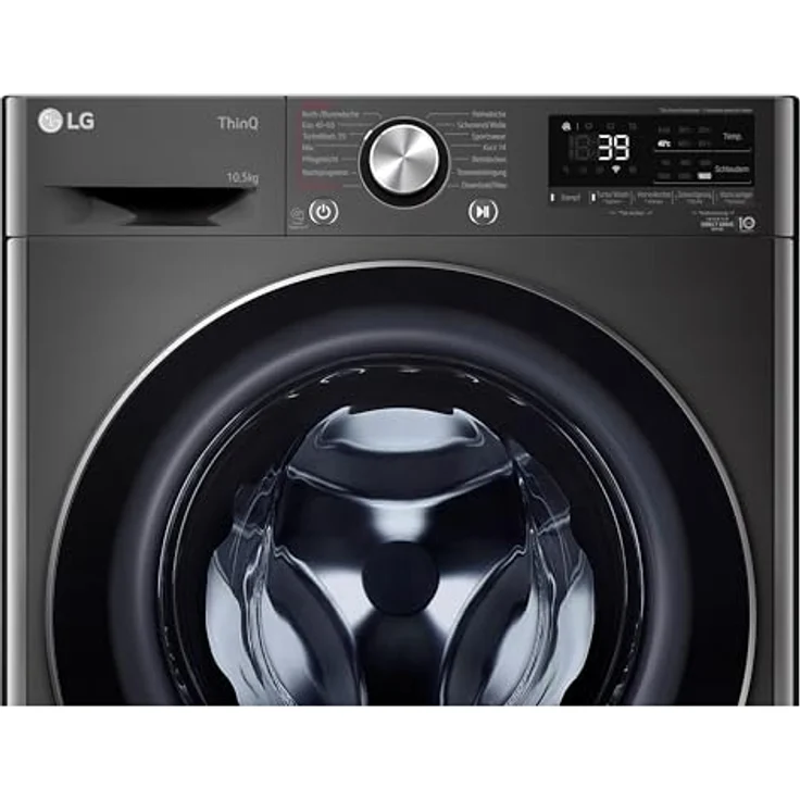 LG F6WV710P2S, Frontlader-Waschmaschine, A, Fassungsvermögen 10,5 kg, Standgerät, Breite 60 cm, elektrische Fehlerdiagnose, Multifunktionsanzeige – Bild 3