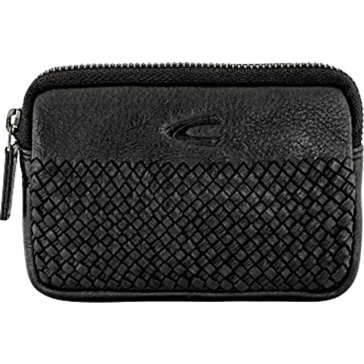 Camel Active Wave Damen Schlüsseletui Schlüsseltasche Leder Mittelgroß Schwarz