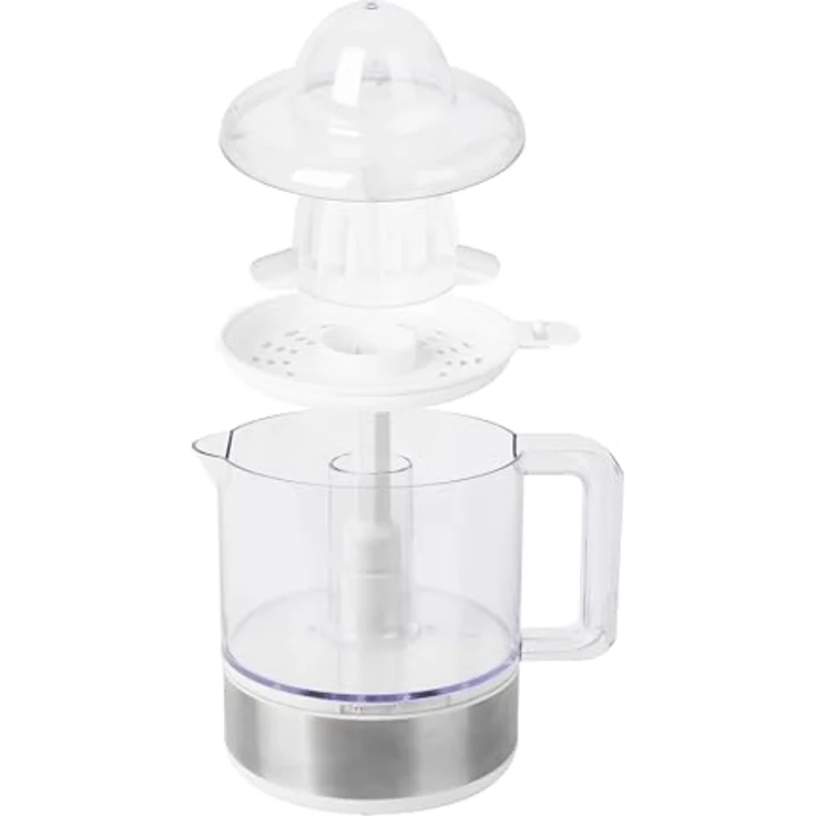 EMERIO elektrische Zitruspresse CP-131451, 800ml Saftpresse mit 2 Drehrichtungen, 2 Kegeln (groß und klein), spülmaschinengeeigneten Teilen und 1m Kabel – Bild 2