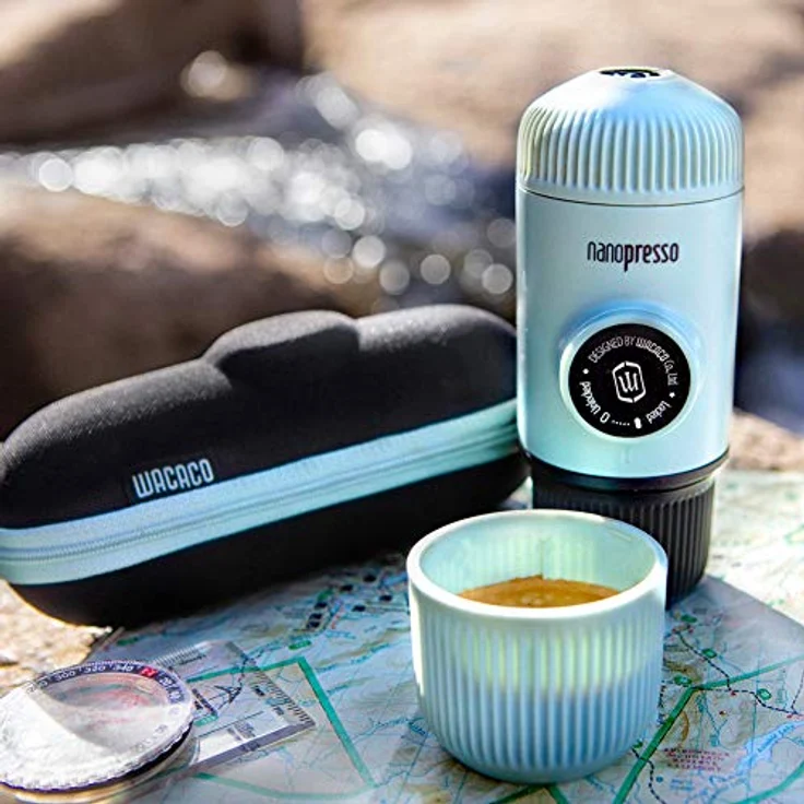 Wacaco Nanopresso tragbare Espressomaschine mit Schutzhülle - Artik Blau – Bild 3