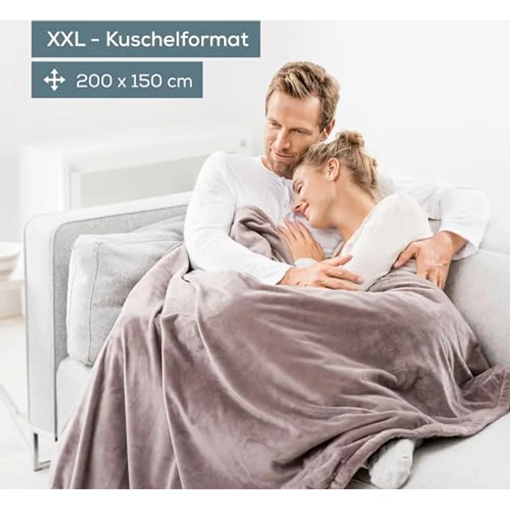 Beurer, Heizdecke, HD 150 XXL Cosy Taupe (150 cm, 200 cm) – Bild 2