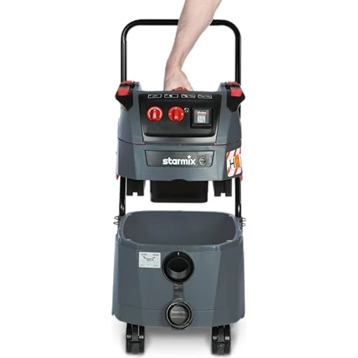 Starmix Nass-Trockensauger IPulse H-1235 AS-BEST SAFE PLUS, Sicherheitssauger mit 35L Behältervolumen, DDM-Technologie und 1200 Watt Leistung, rot – Bild 3