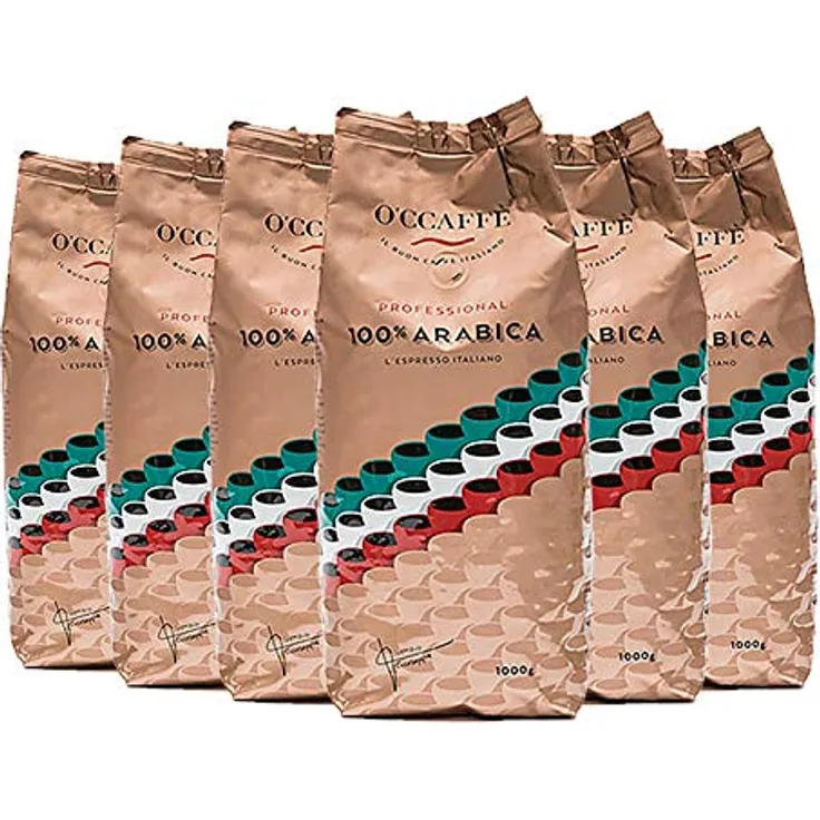 O'CCAFFÈ Professional 100% Arabica, 1000g ganze Bohne