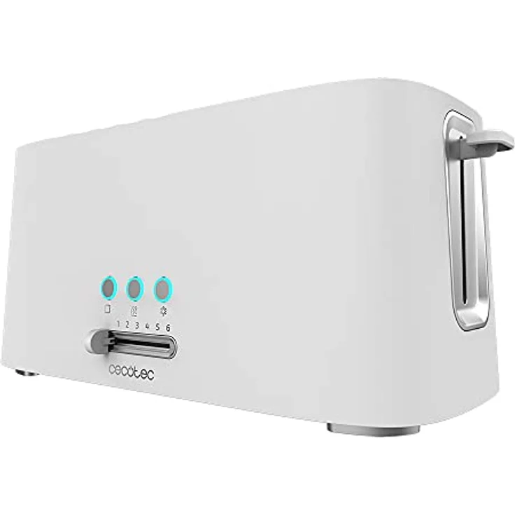 Cecotec Toast&Taste 16000 Extra Double 2-Schlitz-Toaster, 1630W, Langschlitztoaster, Brotscheibenzentrierung, Röstgradelektronik, Aufwärm und Auftaufunktion, weiß – Bild 2