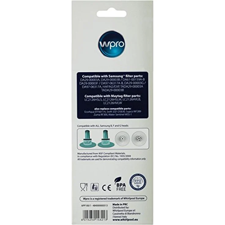 Wpro Wasserfilter Aqua Pure Plus für Samsung Side-by-Side Geräte APP100-1 – Bild 3