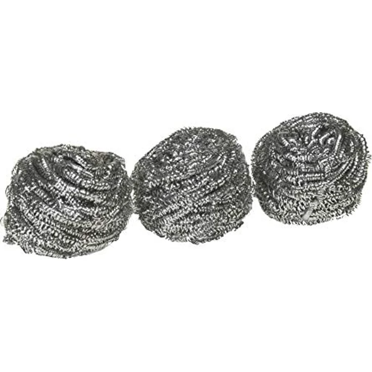 Spontex Spirinett Edelstahlspiralen, ideal für hartnäckigen Schmutz in Töpfen und Pfannen, aus rostfreiem Recycling-Edelstahl (1 x 3 Stück) – Bild 3