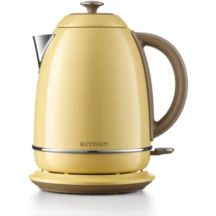 Buydeem K640 Wasserkocher, Teekanne Elektrisch, Mellow Yellow, EU – Bild 1