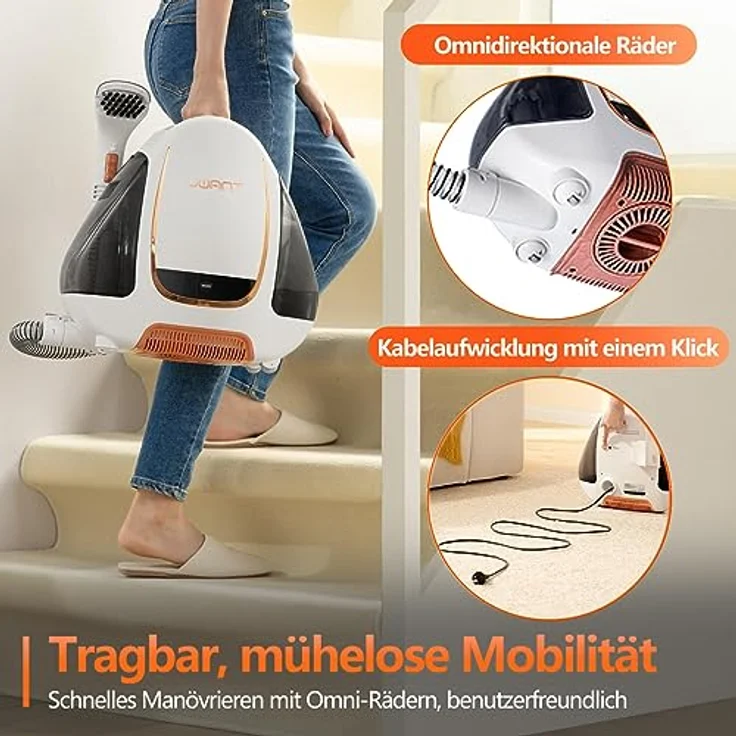 UWANT Teppichreinigungsgerät UWANT B100 Reinigungsmaschine, Teppichreinigungsgerät, 450,00 W, beutellos – Bild 5