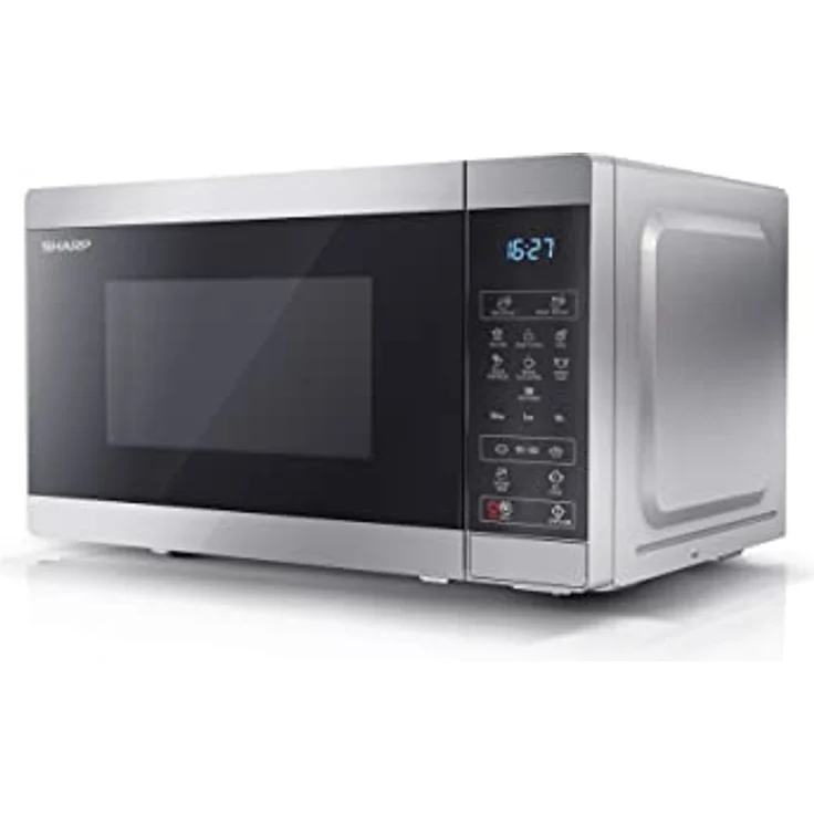 Sharp YC-MS02-E-S Mikrowelle, Standgerät, 1270 Watt, 20 Liter Garraum, silber – Bild 2