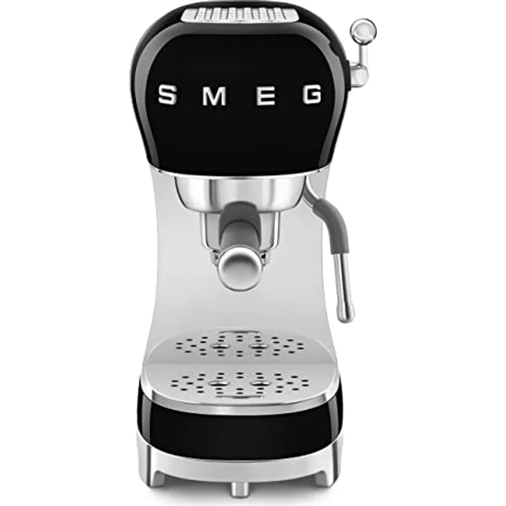 Smeg ECF02RDEU Siebträger Espresso-/Kaffemaschine schwarz, – Bild 1