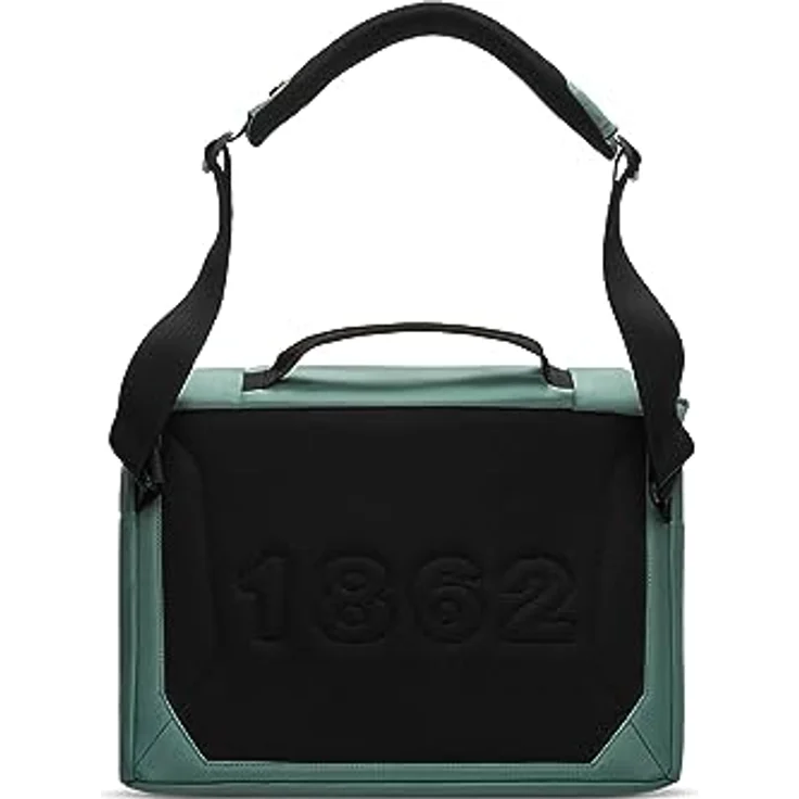 Mammut Xeron Messenger, Handtasche mit geräumigem Hauptfach, separater Reißverschlusstasche und Trinkflaschenhalterung, Grün – Bild 3