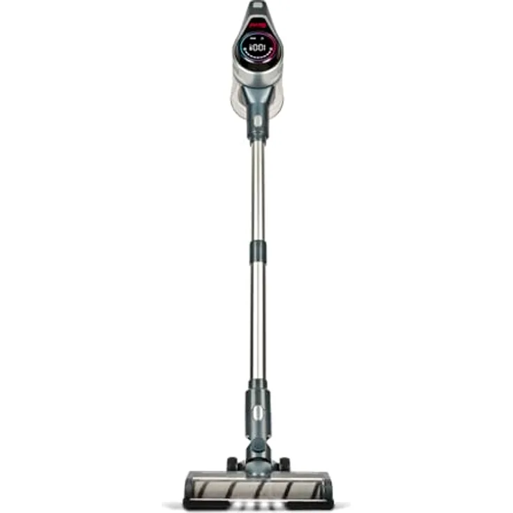 Girmi AP85, Kabelloser Brushless-Staubsauger mit 20 kPa Saugkraft, Zyklonsystem, HEPA-Filter, 45 Min. Laufzeit, motorisierte Bürste und Zubehör