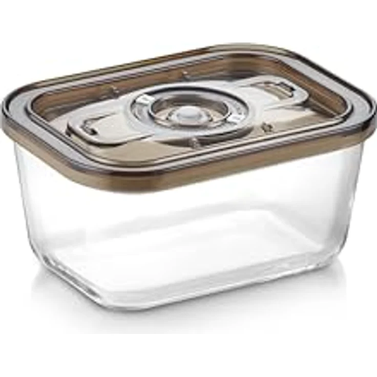 Caso VacuBoxx Eco M, Vakuum-Frischebehälter aus Borosilikatglas, 800 ml, BPA-frei, spülmaschinenfest, gefriergeeignet, backofenfest bis 350 °C – Bild 4