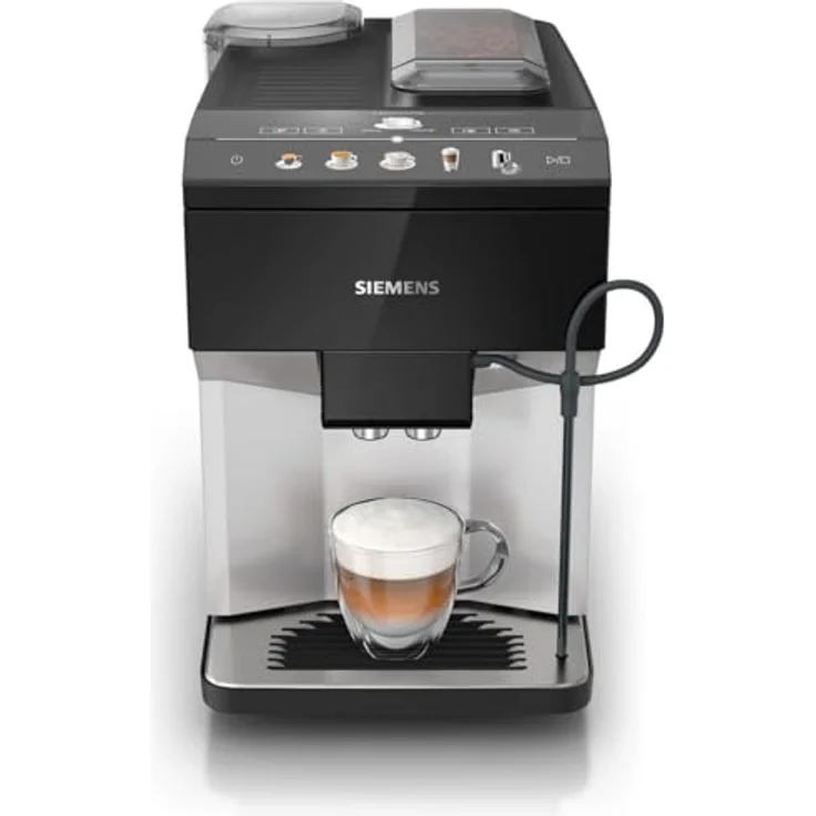 Siemens EQ500 TP511R01, Kaffeevollautomat mit CoffeeSelect Display, integriertem Milchsystem und Aromadouble Shot, Schwarz – Bild 2