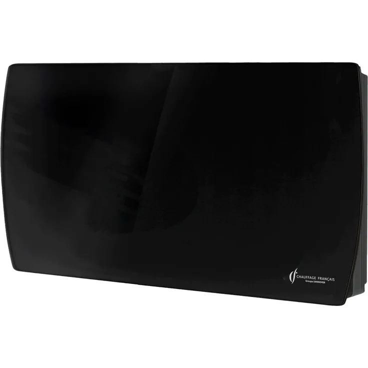 Sannover Sorimo NF 2000 W, Elektrischer Wandheizkörper aus Glas mit Touch-LED-Panel, Schwarz