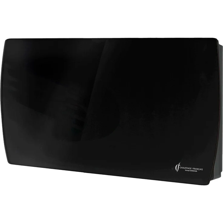 Sannover Sorimo NF 2000 W, Elektrischer Wandheizkörper aus Glas mit Touch-LED-Panel, Schwarz