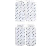 Axion Elektrodenpads, selbstklebende TENS EMS Elektroden, 10x5 cm, 2mm Steckanschluss, 4 Stück, für Prorelax und Promed