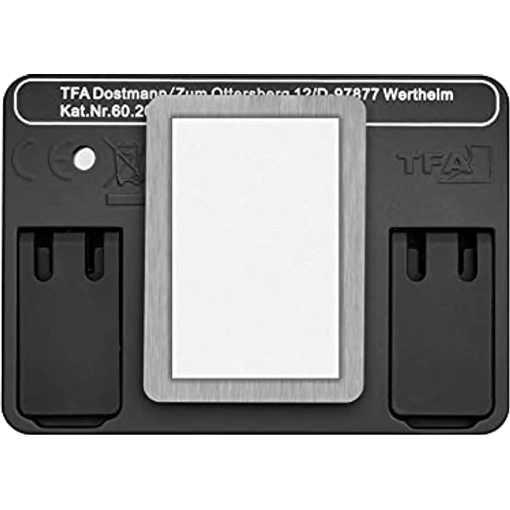 TFA Dostmann Mini Digitaluhr 60.2013.01, Tischuhr mit Magnet und selbstklebendem Halter, Quarzuhr, schwarz, perfekt für KFZ und Prüfungen – Bild 3