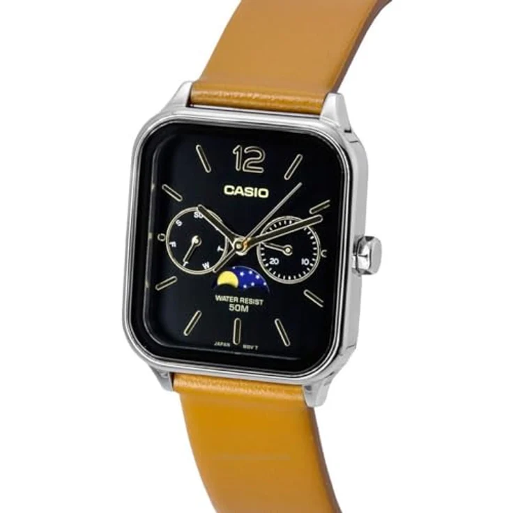 Casio Watch MTP-M305L-1AVER, Multi-Dial Uhr mit Kalenderfunktion, Braun – Bild 4