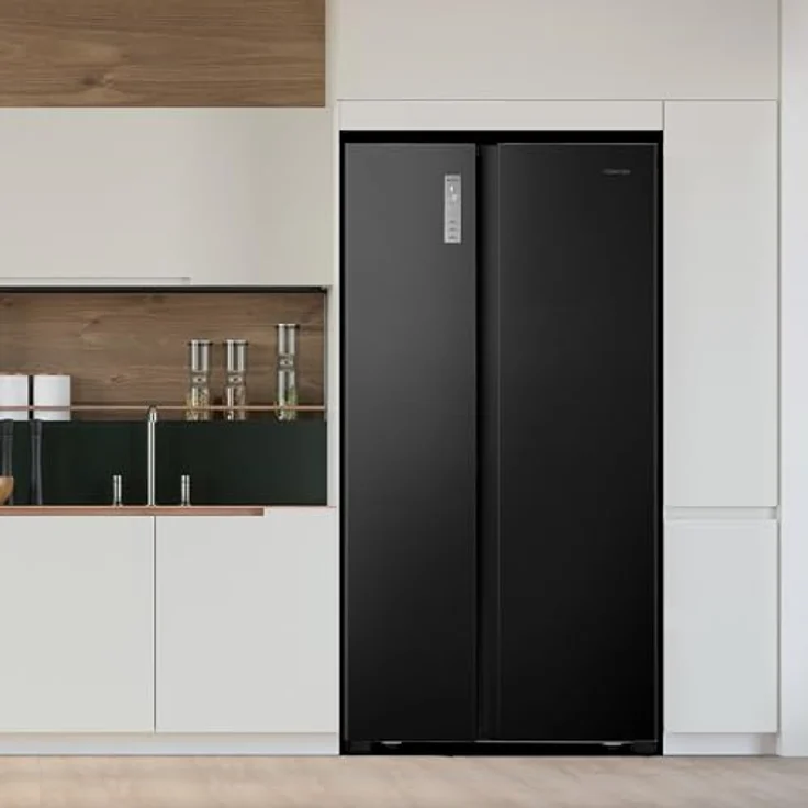 Hisense RS677N4BFD Side-by-Side-Kühlschrank, freistehend, schwarz, Energieklasse D – Bild 17