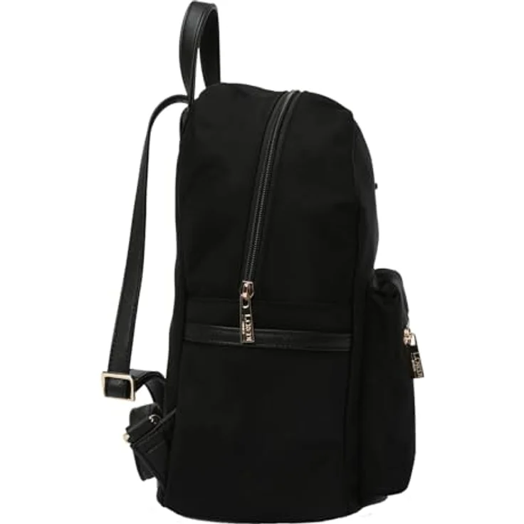 L.Credi Alena City Rucksack, 36 cm, schwarz, 100% Kunstleder, 29 x 15 x 36 cm – Bild 3