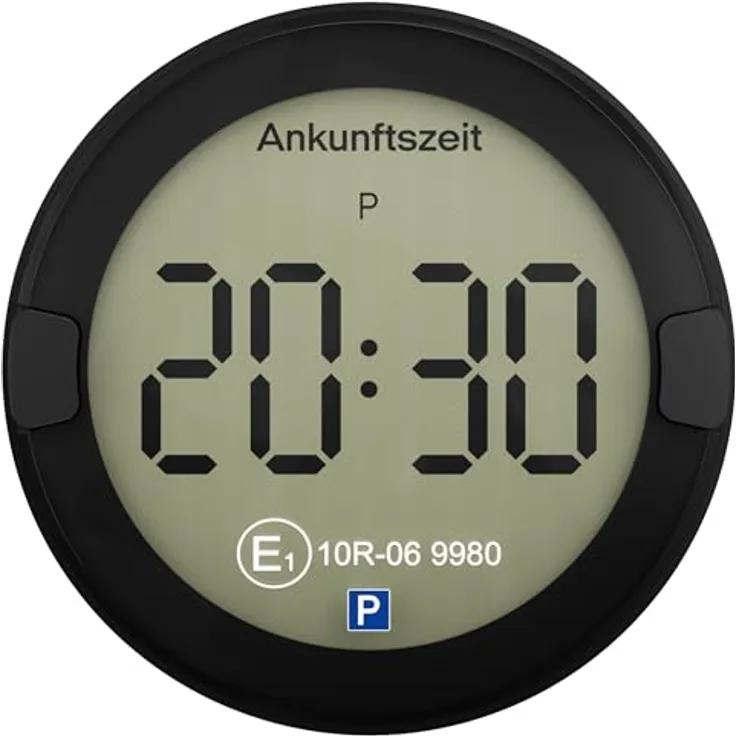 OOONO P-DISC NO2, Elektronische Parkscheibe mit automatischer Zeiteinstellung, zugelassen vom KBA, 2 Jahre Batterielaufzeit, elektrisch