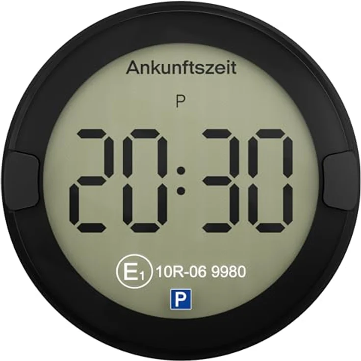 OOONO P-DISC NO2, Elektronische Parkscheibe mit automatischer Zeiteinstellung, zugelassen vom KBA, 2 Jahre Batterielaufzeit, elektrisch – Bild 1