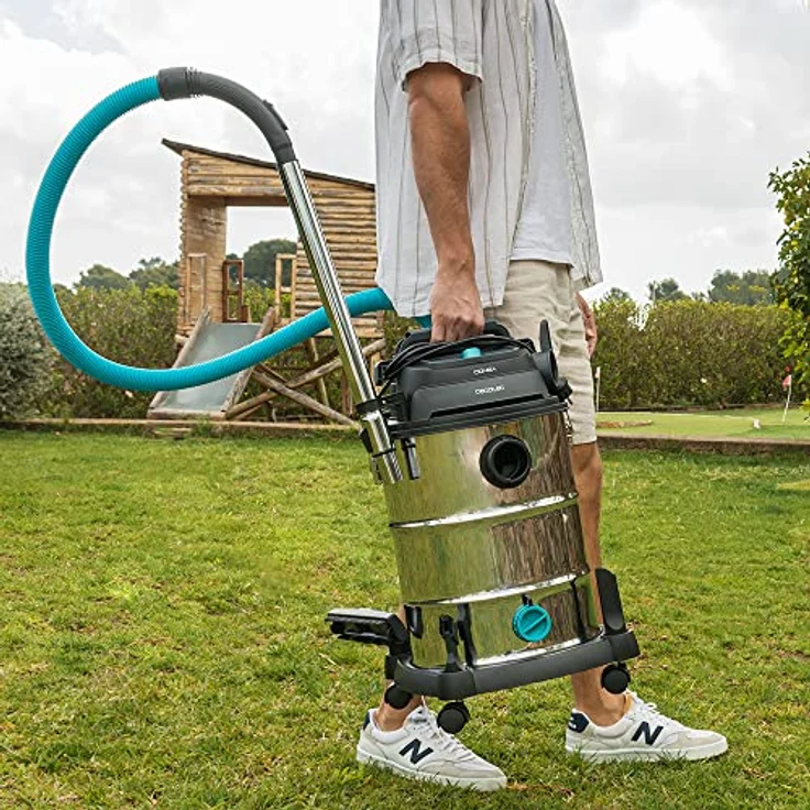 Cecotec Conga Rockstar Wet & Dry Steel Pro, Nass- und Trockensauger 30 L mit 1600 W, 23 kPa, Blasfunktion und Metallstruktur, 5m Aktionsradius, Doppelfiltersystem – Bild 4