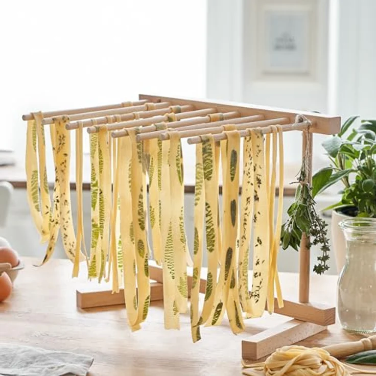 Springlane Nudelmaschine Nonna inkl. Rezeptheft & Nudeltrockner Grau – Bild 10