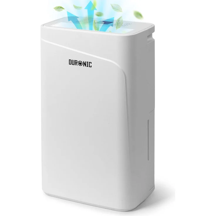Duronic DH121 Luftentfeuchter, elektrischer Entfeuchter für 25 m² Räume, leiser Betrieb mit 2100ml Wassertank gegen Schimmel und feuchte Fenster