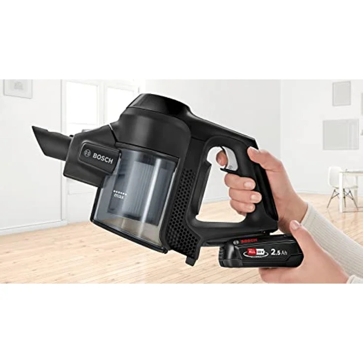 Bosch BBS611BSC Unlimited Serie 6 Handstaubsauger, 35 min Akkubetrieb, Akkuwechsel-Option – Bild 4
