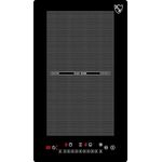 K&H Domino 2 Zonen FLEX Induktionskochfeld Autark Eingebaut 30-IN-3400FLX, leistungsstark mit Sensor Touch-Control-Steuerung, schwarz