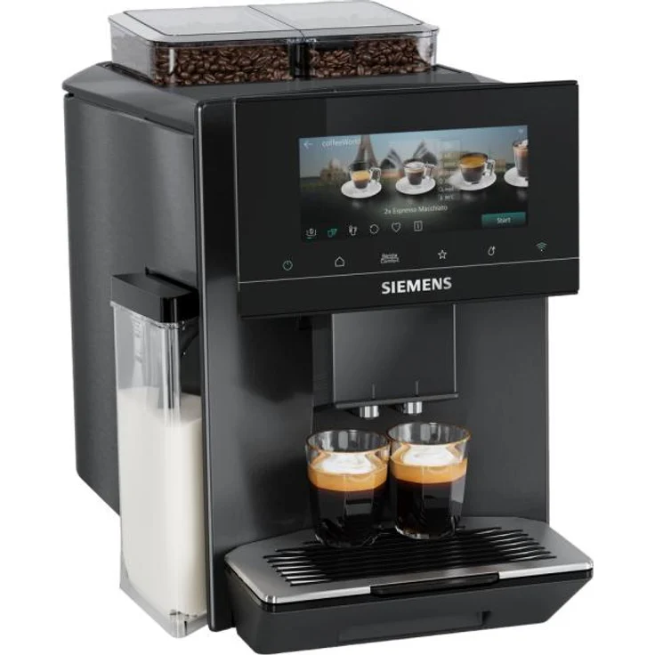 Siemens EQ900 iAroma TQ927E05 Kaffeevollautomat, 41 Getränkeoptionen, dualBean-System, schwarz