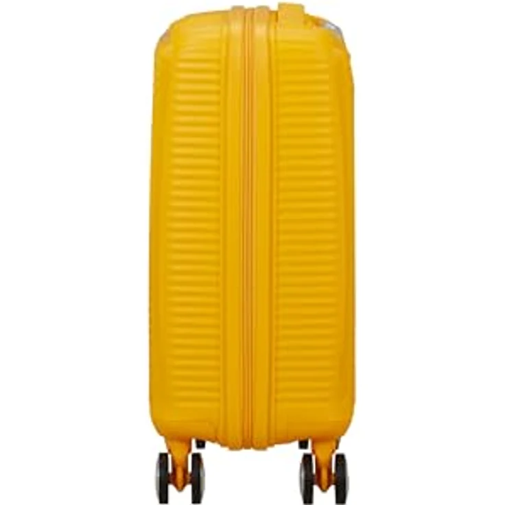 American Tourister Soundbox Mini - Spinner XS, Kindergepäck, 47 cm, 22 L, Gelb (Golden Yellow) - Robustes Polypropylen, Personalisierungs-Stickerbogen, recyceltes PET-Futter – Bild 3