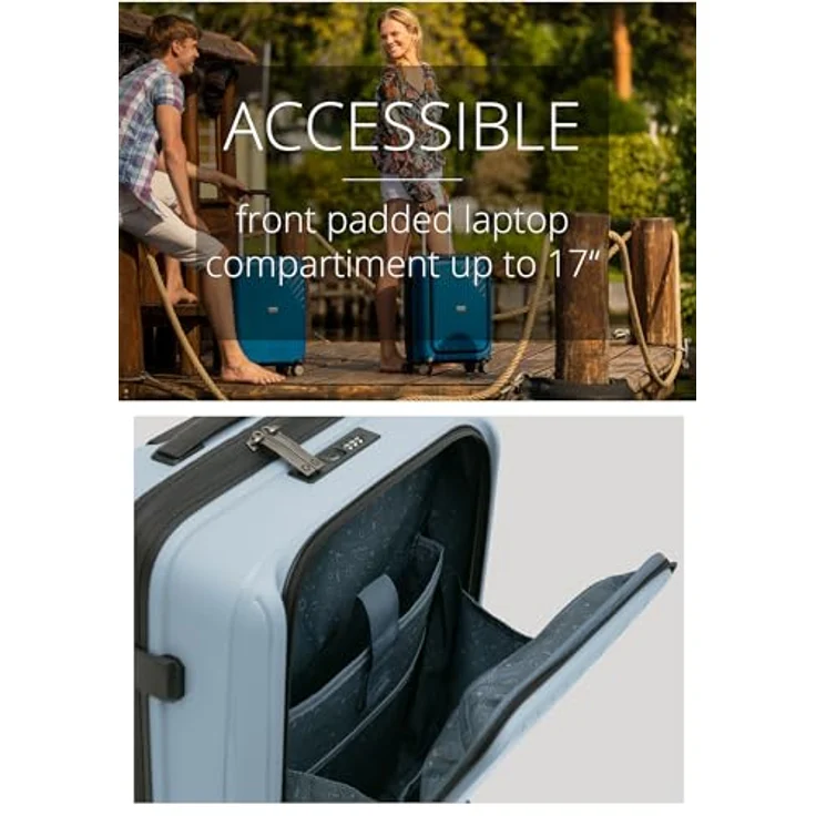 Hauptstadtkoffer TXL Reisetrolley, Laptop Rollkoffer, Eisblau, Hartschalen-Schutzhülle aus Polypropylen, TSA-Schloss, leicht und robust – Bild 5