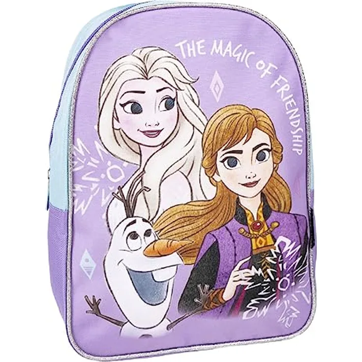 Disney Frozen Freizeitrucksack, multifunktionaler Rucksack für Kinder mit robustem Design, 29 CM hoch, 22 CM breit, 10 CM tief, 100% Polyester