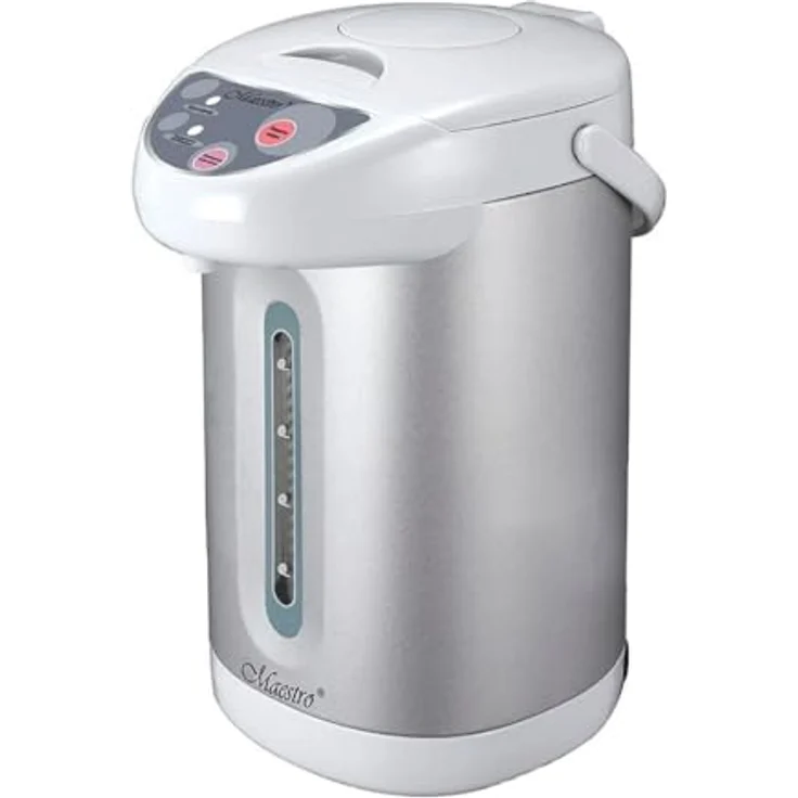 Feel Maestro Wasserkocher MR-084 Weiß Grau Edelstahl Kunststoff 750 W 4,5 l, Multicolor - Marke Wasserkocher Feel Maestro – Bild 1